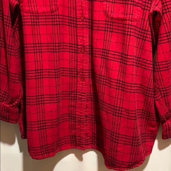 VTG AVENUE BLUES RED/BLK PLAID FLANNEL SHIRT 18/20 - Picture 2 of 6